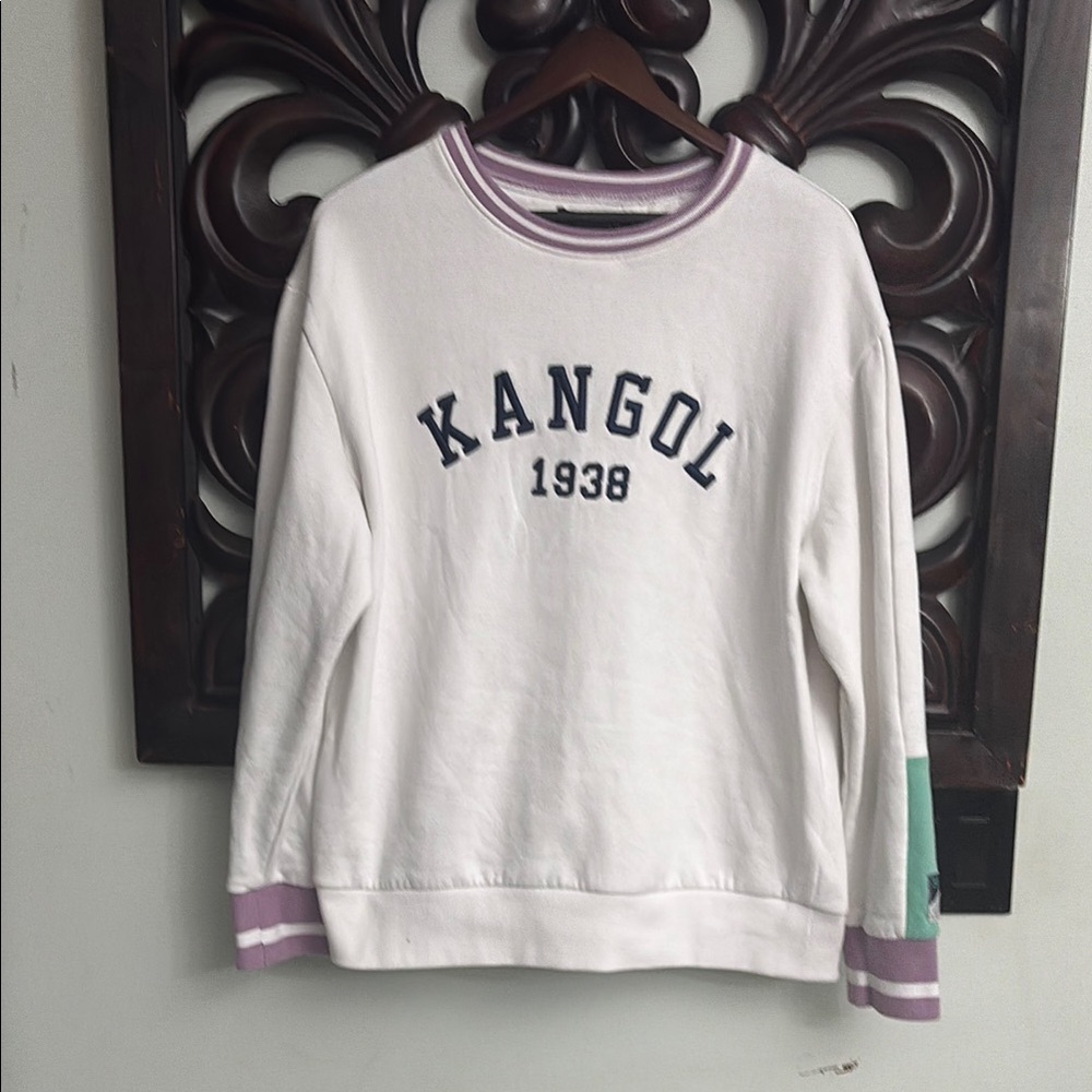 KANGOL Sweatshirt with Purple & Green Details